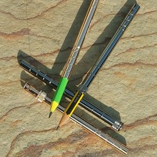 세르지오 2Way 타입 몽당연필홀더..양면 연필깎지/연필깍지 펜슬홀더, 골드, 1개