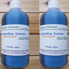 톨루이딘블루용액 450ml 세포 조직염색시약 ToluidinBlue Solution, 1개