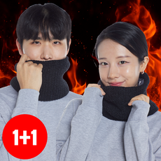 데이룩스 1+1 겨울 방한 융털 목토시 니트 넥워머