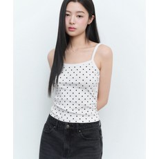 스탠다드 STANDARD WOMAN 우먼즈 폴카 도트 슬리브리스 탑 [아이보리] MWFTE6B06-IV 706173