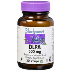 Bluebonnet DLPA 500mg, 30顆, 1罐