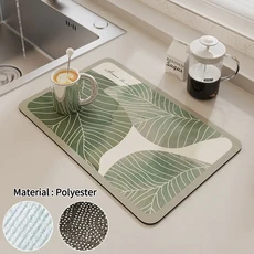 대형 주방 흡수성 매트 미끄럼 커피 기계 배수 패드 접시 빠른 건조 수도꼭지 플레이스, S15, S 30x40cm, 1개