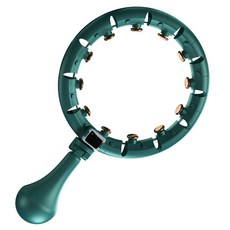 얼도우 훌라후프 지압 스마트 홈트기구 실내 뱃살운동, 그린, 1개, 300g, 100