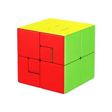 小小店舖 傀儡魔方 魔域 一號 二號 彈簧可調整 魔術方塊 益智玩具 彩色 實色, 1個