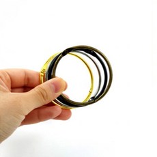 단어장 카드링 원형클립 50mm 스틸 스냅 커튼 링고리, 골드, 1개