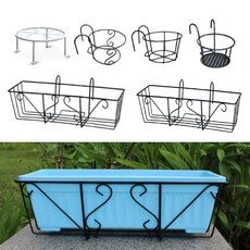 원형 철재 화분걸이 B형 베란다 식물 정리대 진열대, 원형 화분걸이B(블랙)