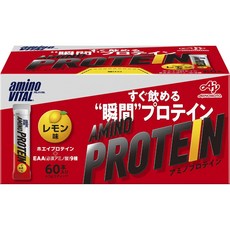 AJINOMOTO 味之素 aminoVITAL 胺基酸乳清蛋白粉隨身包 檸檬風味 60條入, 1盒, 270g