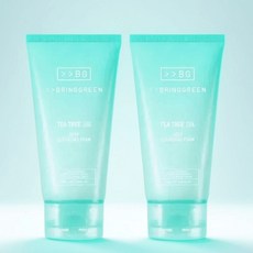 [본사 정품 한정] 브링그린 티트리시카 트러블 클렌징폼 200mL 더블 기획 NEW TEA TREE CICA CLEANSING FOAM 기획세트, 2개, 120ml