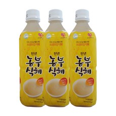 농부식혜 전통음료 국내산쌀 HACCP 인증, 3개, 500ml