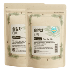 국산 솔잎차 티백 국내산 솔잎 식약청인증 HACCP, 2g, 2개, 50개입