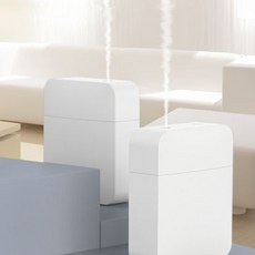휴대용 사각 미니 무선 가습기 70ml 책상 차량 사무실