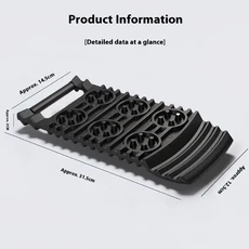 1개 차량 타이어 비상 미끄럼 방지 보드 회복 트랙 트랙션 매트 스노우 체인 삽 램프 패드 오프로드 액세서리, A