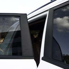 그라피카 액티언 호환 B필러 스티커 무광 펠트 실내 스크래치 방지 튜닝 용품, B필러 + C필러, 카본 무광 블랙