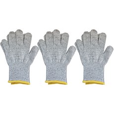 작업용 보호장갑 절단 손베임 위험 완화 HPPE 작업 장갑, 3개