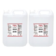 75% 酒精潔淨液, 2個, 4L
