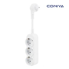 코니야 i탭 2구 3구 확장형 짧은 멀티탭 아이탭 10CM 30CM T자, 화이트, 1개