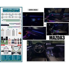 MAZDA3 4代 2019-2024 專用 幻彩氣氛燈, 1個