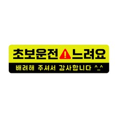 XL사이즈 30cm x 8.5cm 탈부착 자동차용 초보운전 자석스티커, 초보운전 느려요 XL, 1개