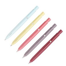 오피스크루] 제브라 블렌 단색 볼펜 한정판 프리 볼펜 세컨드 0.5mm, 1개, 버건디