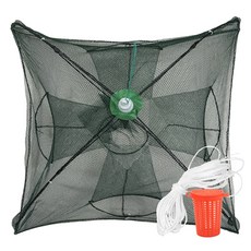 리드피싱 다잡아 원터치 민물 새우 통발 미끼통 로프 풀세트, 사이즈