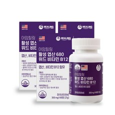 아임힐링 활성 엽산 680 위드 비타민 B12, 3개, 90정