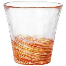 쓰가루 비드로 전통 소다유리 260ml 일본 수제 감성 텀블러 컵, 6. 빨강