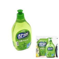 참그린 기름기 뽀드득 주방세제 480ml 과일야채세정제 채소세척