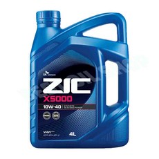 ZIC 지크 X5000 10W40 4리터, 1개, 4ml