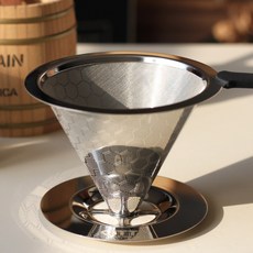 시타 허니콤 스테인레스 드리퍼, 실버, 1개