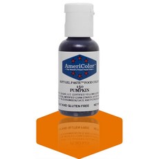 아메리컬러 소프트 젤 페이스트 식용 색소 펌킨 0.75온스 AmeriColor Pumpkin 0.75 Ounce Bottle Soft Gel Paste Food Colo, 1개