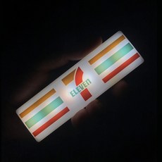 便利店冰箱貼創意燈牌展示牌可磁吸羅森711全家燈箱玩具模型發光陶瓷冰箱貼冰箱磁鐵可愛磁鐵吸鐵白板貼黑板貼居家裝飾, 【711】燈牌冰箱貼