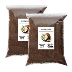 브라더팜 코코피트 달팽이 도마뱀 개구리 소라게 생물 키우기 바닥재 3L 2개 (6L)