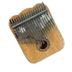 미니 칼림바 34키 노트 전문 손가락 악기 견고한 입문자용 어쿠스틱 키보드 휴대용 음악, B. 34 톤 고양이 발 블랙 월넛