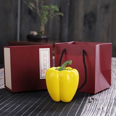 피망 양념통 파프리카 빨간색 용기 카페 가정용 고추병, 소형 130ml+선물상자 B, 1개