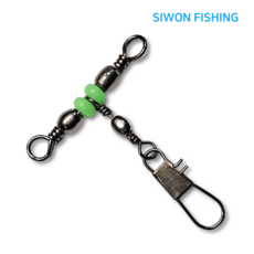 시원피싱 T형 삼각 연두구슬 인터락 도래 스냅도래 낚시 핀도래 (1세트 25개입), 1세트, 25개입