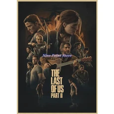 The Last of Us 게임 홈 가구 장식 크래프트 포스터 드로잉 코어 벽 스티커, 02 42X30cm, 23 E074