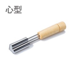 不鏽鋼 烘焙餅乾模具 印花模 蔬菜水果壓花器 DIY創意造型, 1個, 心形