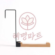 혜명상점 접이식 도어행거 블랙, 1