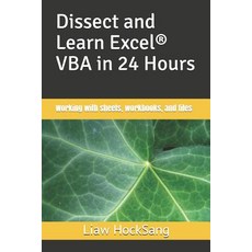 (영문도서) Dissect and Learn Excel(R) VBA in 24 Hours: Working with sheets workbooks and files Paperback, Independently Published, English, 9781719966702