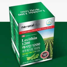 진스샵 콜레스테롤 건강 개선 대두 레시틴 1200 식물성 인지질 제품 영양제 60 캡슐, 1개