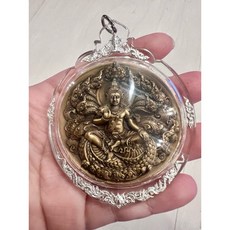 龍婆龍耐2550澤度金九寶銅 超大模 防水殻 純銀防水殼 招財成願 現貨, 圓形純銀雕花防水殼, 1個