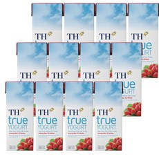 TH TRUE YOGURT 딸기맛/베트남 요거트, 4개, 180ml