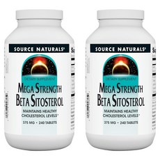 소스내츄럴스 메가 스트랭스 베타 시토스테롤 375mg 타블렛, 240정, 2개