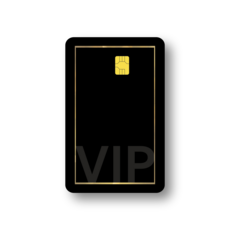 1+1 VIP 골드 블랙 카드 커버 신용카드스티커 체크 교통 카드 스티커, 미니형, 2장, VIP골드블랙카드스티커