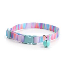 하니펫 반려동물 예쁜 칼라 방울 목걸이, 1개, 레인보우