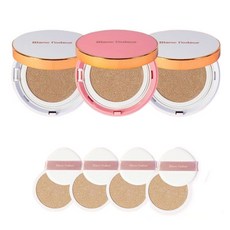 화이트샤인 탄탄쿠션 본품 2개+리필 2개+퍼프 2개, 핑크 21호, 1개