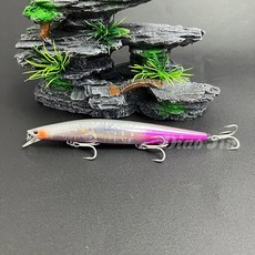 낚시 루어 싱킹 미노우 140S 140mm 26g 바닷물 블랙 베이스 파이크는 하드 미끼, H