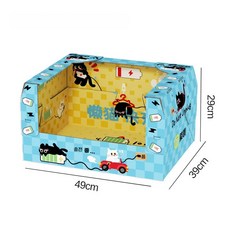 고양이화장실 휴대용 일회용 배변함, 1개, 푸른 색