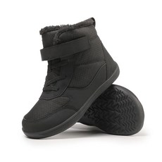 아동용겨울용맨발스노우부츠:미니멀리스트제로드롭-유아/소년/여아용와이드토박스하이킹부츠 블랙.127568