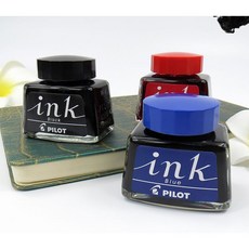 PILOT 百樂 鋼筆墨水 INK-30（容量30ml）非碳素基本色, 1個, 黑, 黑